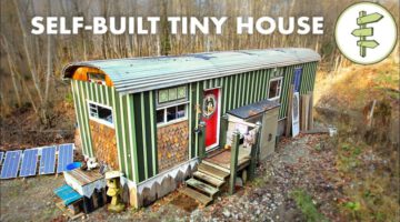 Retired Woman Builds Her Own Affordable Off-Grid Tiny House