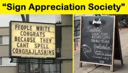 Funny Signs From the “Sign Appreciation Society”
