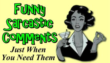 Funny Sarcastic Comments Just When You Need Them