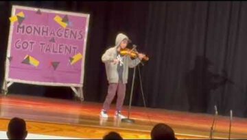 Boy Shocks the Crowd at a Talent Show With His Violin Skills