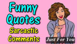 Funny Quotes And Sarcastic Comments Just For You