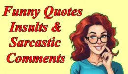 Funny Quotes Insults And Sarcastic Comments To Help You Smile