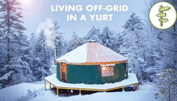 Couple Living Off-Grid in Their DREAM Yurt Home in the Forest