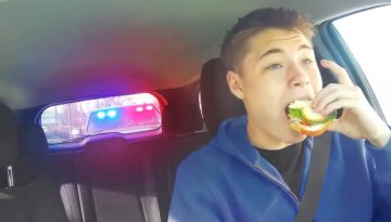 Pulled Over for Eating and Driving