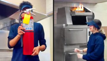 Customer Saves Employees from Fire