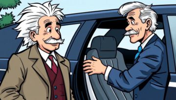 einstein-car-driver