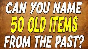 Can You Identify 50 OLD Items from the Past in Just 5 Seconds?