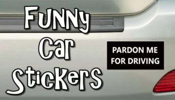 Funny Car Stickers Circumstance