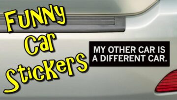 Funny Car Stickers Moving On